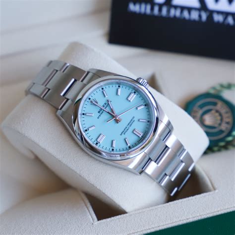 rolex oyster perpetual baby blue|rolex oyster perpetual watch price.